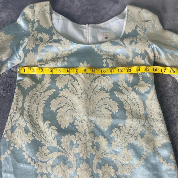 Lotusgrace Bell Sleeve Damask Cocktail Dress size 2 - Picture 7 of 13